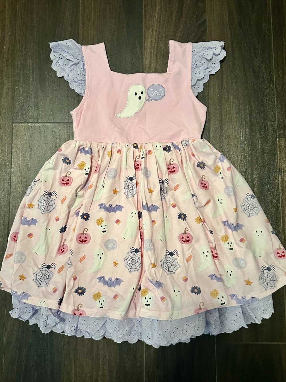 Smocked Sweets Hey Boo! Dress, Size 7